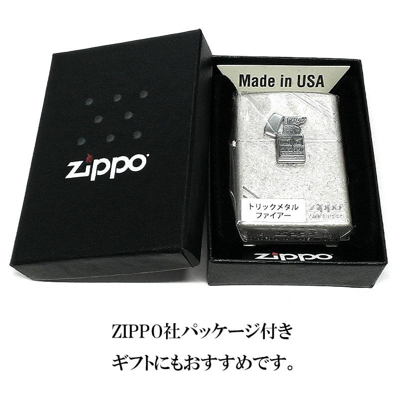 ZIPPO（ジッポー） ライター トリックメタル ファイアー ジッポ ロゴ
