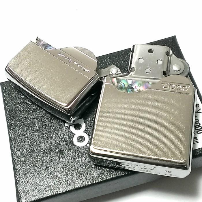 ZIPPO ライター 限定 トリックシェル ジッポー シルバー かっこいい シリアルナンバー入り 天然貝 珍しい プレゼント 両面 おしゃれ メンズ｜hayamipro｜03