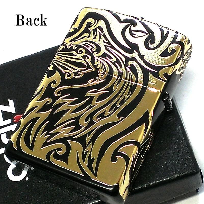 ZIPPO（ジッポー） ライター トライバル クロス ジッポ 5面加工 金差し