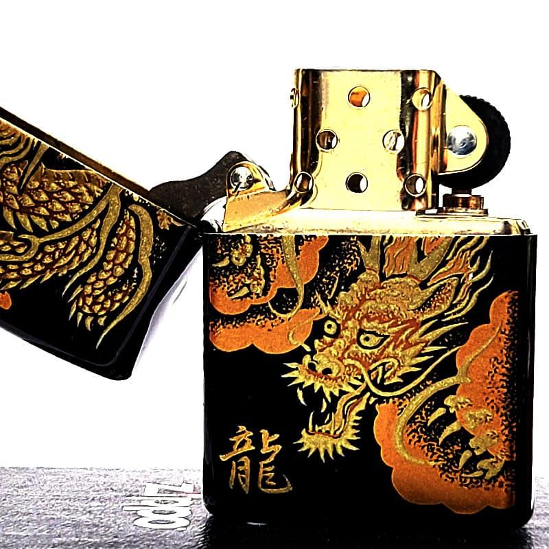 ZIPPO（ジッポー） ライター龍 漆塗り 本金蒔絵 ジッポ 和柄