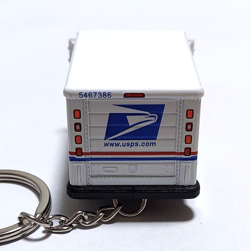 キーチェーン USPS プルバック ポスタルキャリヤートラック キーホルダー 郵便局 ミニカー 可愛い アメリカン 車 雑貨 キーリング ...