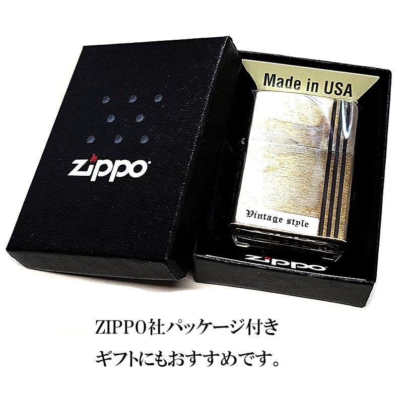 ZIPPO（ジッポー） ライター ユーズドフィニッシュ ストライプ