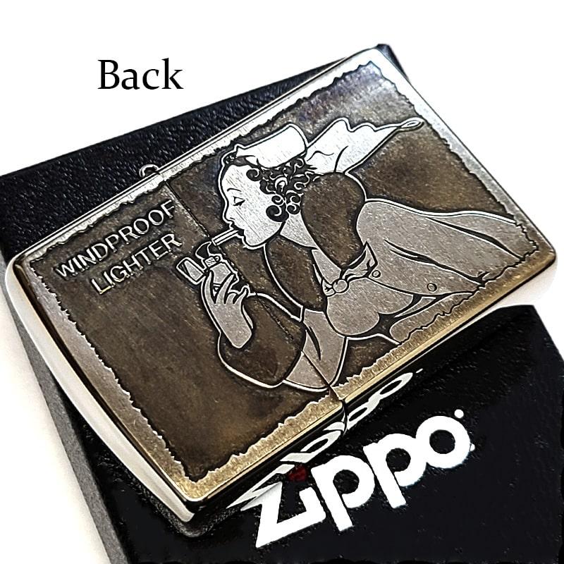 ZIPPO（ジッポー） ライター ウィンディ ビンテージ加工 ジッポ ロゴ