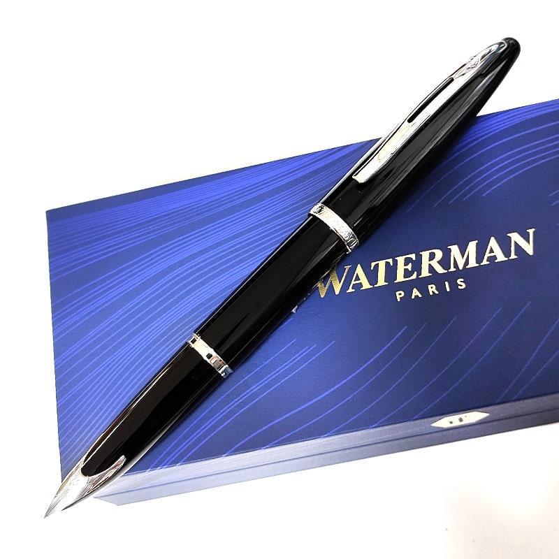 Waterman 万年筆 カレン ブラック・シーGT 細字 18金ペン先 WATERMAN