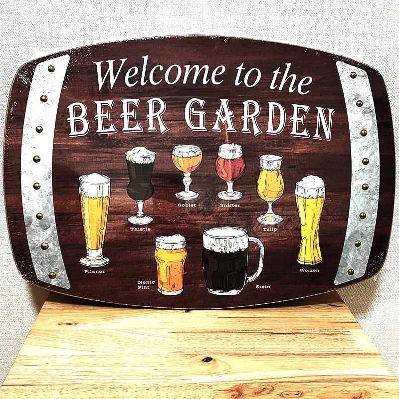 アメリカン レトロ 看板 ウッドボード アンティーク BEER GARDEN