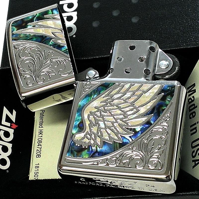 ZIPPO（ジッポー） ライター 天使の羽 ウイング ジッポ グリーン