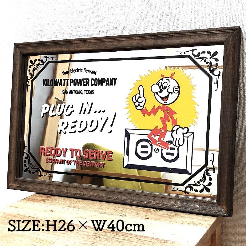 パブミラー 木製 レディキロワット アメリカン 雑貨 鏡 FEPC パブミラー 木製 レディキロワット アメリカン 雑貨 鏡 FEPC