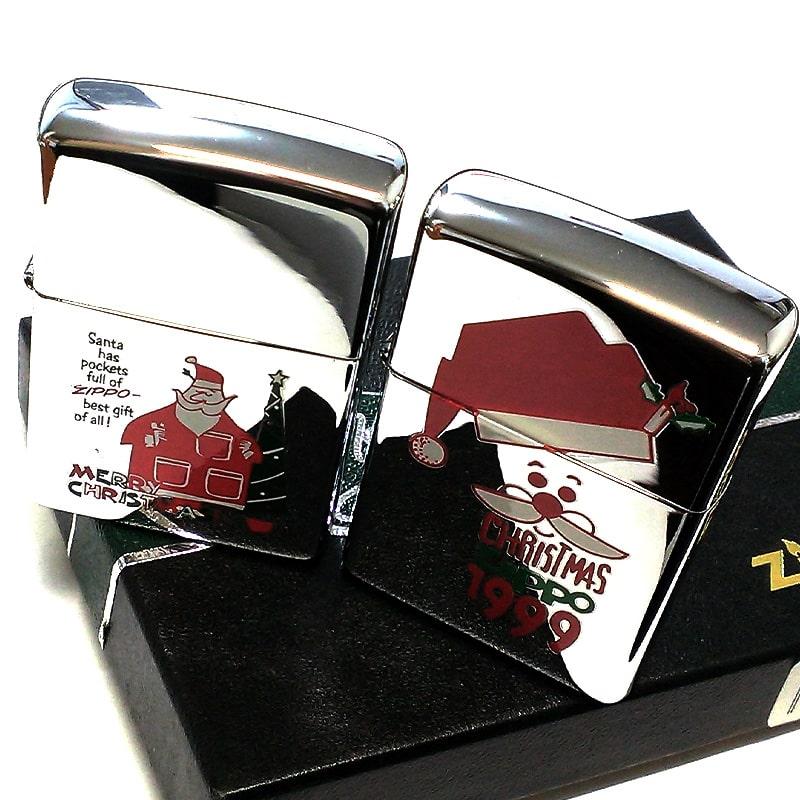 ZIPPO ライター 1点物 1999年製 クリスマス レア ジッポ 2個セット 