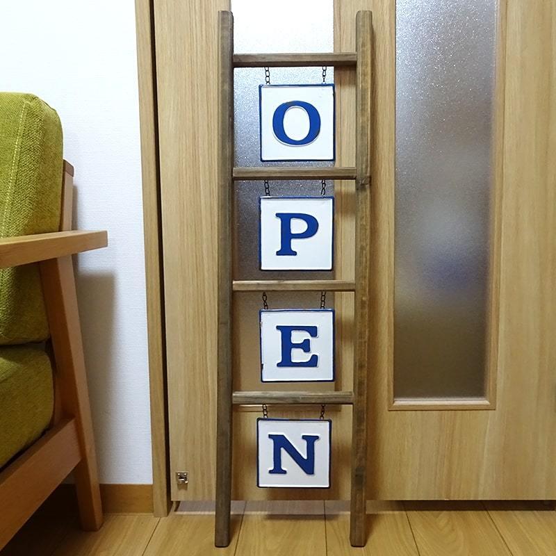 オープン 看板 店舗用 屋外 アンティーク プレート OPEN おしゃれ 玄関