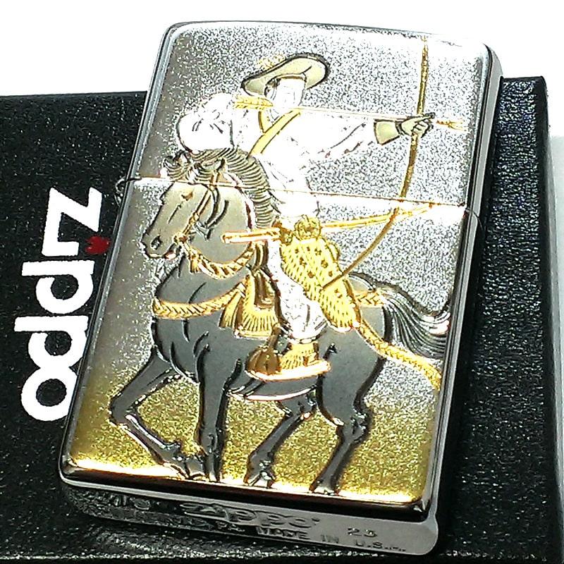 ZIPPO（ジッポー） ライター 流鏑馬 かっこいい 和柄 ジッポ 武士 馬
