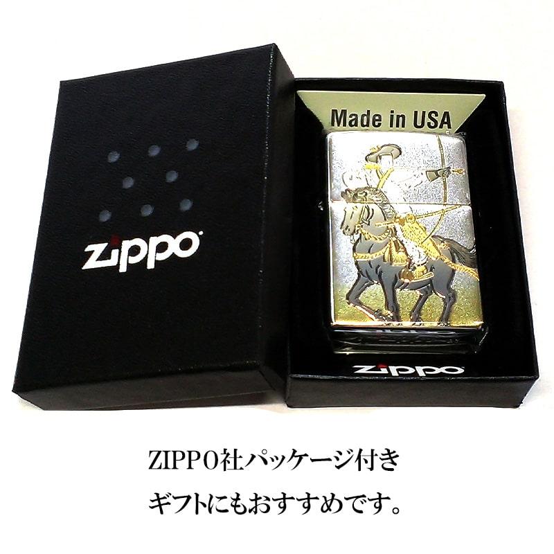 ZIPPO（ジッポー） ライター 流鏑馬 かっこいい 和柄 ジッポ 武士 馬