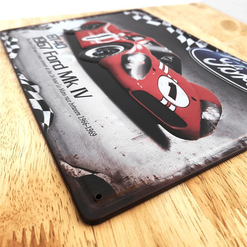 アメリカン レトロ ブリキ看板 車 ビンテージ アンティーク ガレージ