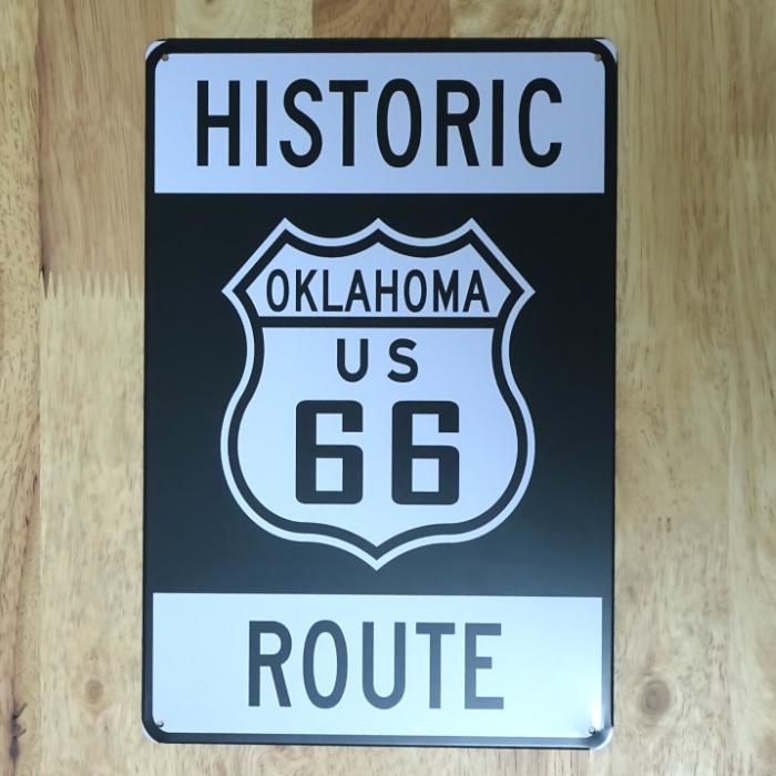 ブリキ看板 ビンテージ Oklahoma Rt 66 アンティーク アメリカン ルート66 ガレージ プレート 壁飾り 雑貨 インテリア 可愛い かわいい サーファー カフェ 店舗 Z0593 Zippoタバコケース喫煙具のハヤミ 通販 Yahoo ショッピング
