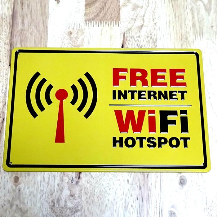アメリカン レトロ ブリキ看板 ビンテージ FREE WIFI アンティーク