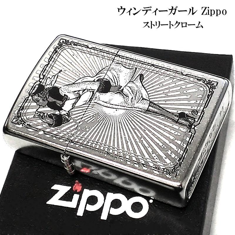 ZIPPO ライター ウィンディガール シルバー レトロ ヴィンテージ ブラック ジッポ ストリートクローム おしゃれ かわいい シンプル｜hayamipro｜02