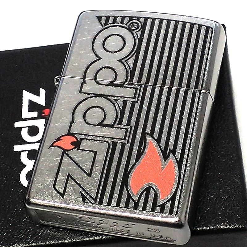 ジッポー オイルライター Logo and Flame Z207-104636 Zippo