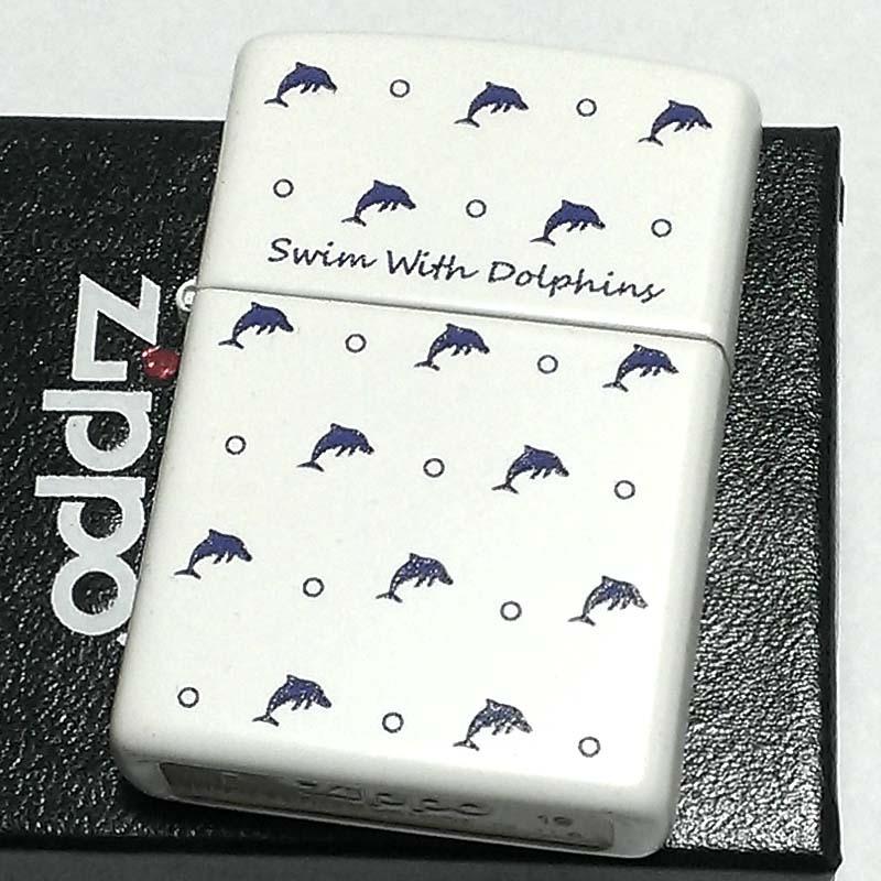 ZIPPO ライター かわいい イルカ Swim With Dolphin ジッポ
