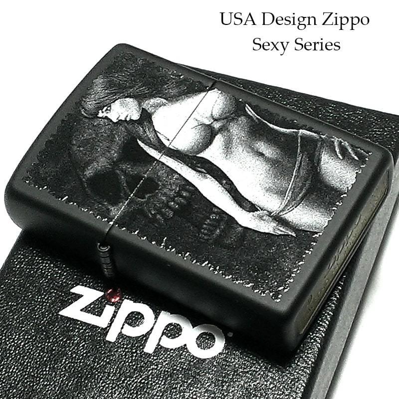 ZIPPO（ジッポー） ZIPPOライター セクシー 艶消し黒 女性 ジッポ