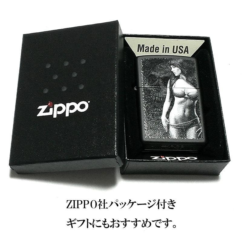 ZIPPO（ジッポー） ZIPPOライター セクシー 艶消し黒 女性 ジッポ 