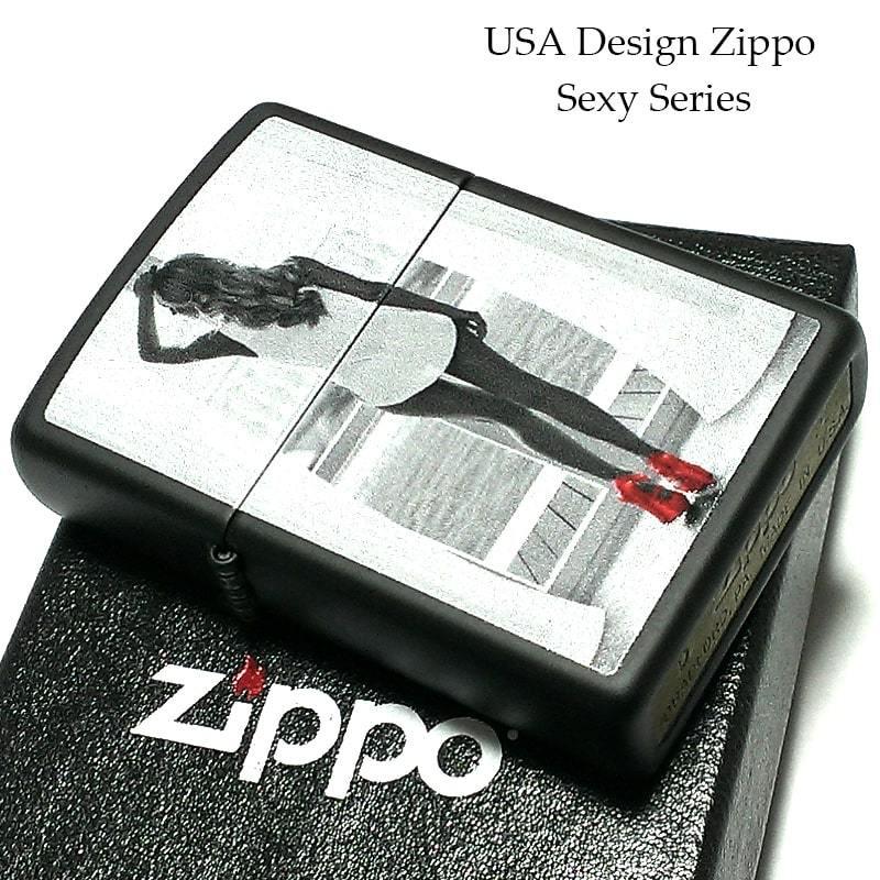 ZIPPO（ジッポー） ライター セクシー 艶消し黒 女性 ジッポ マット