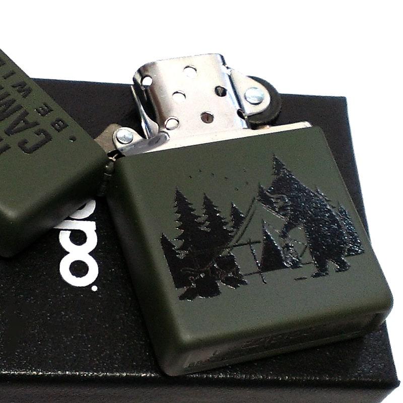 ZIPPO（ジッポー） ジッポ ライター クマ Happy Camper 熊 マット