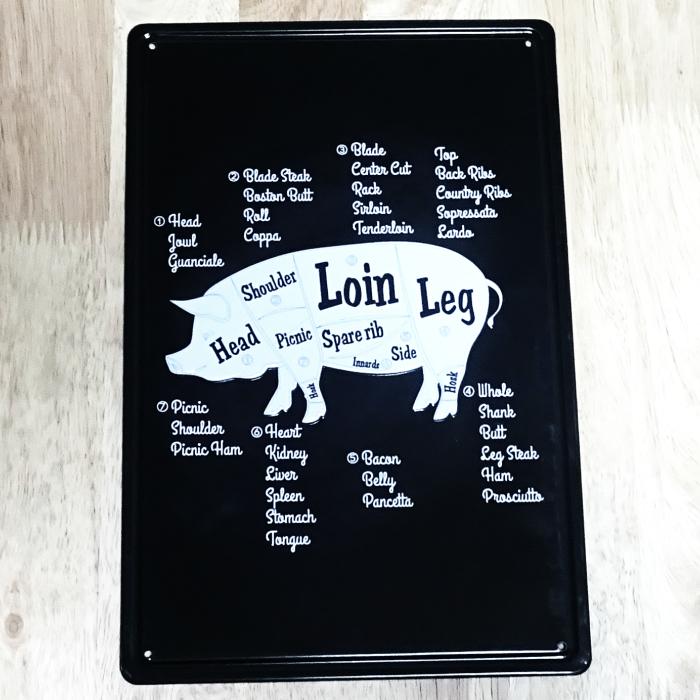 ブリキ看板 ビンテージ Pig Part ブタ アンティーク ガレージ プレート 壁飾り アメリカン 豚 雑貨 インテリア おしゃれ 可愛い サーファー カフェ 店舗 Z229 Zippoタバコケース喫煙具のハヤミ 通販 Yahoo ショッピング