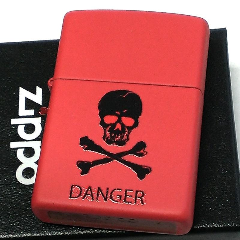 ZIPPO（ジッポー） ライター デンジャースカル ジッポ レッド 骸骨