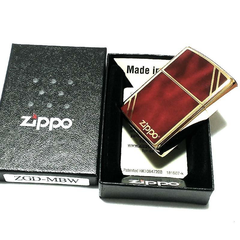 ZIPPO クラシック マーブル ゴールド＆ブラウン ジッポ ライター