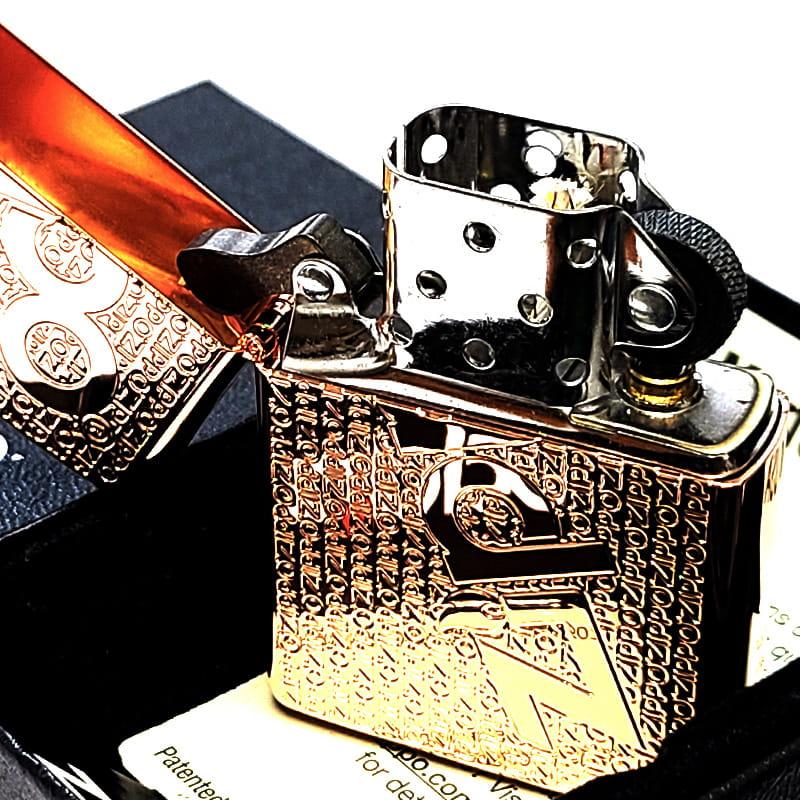 ZIPPO（ジッポー） ライター 限定 ロゴ 鏡面カッパー ジッポ おしゃれ