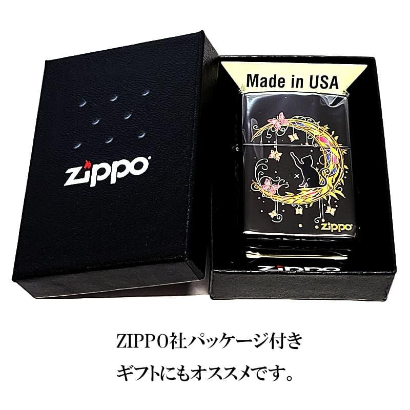 ZIPPO（ジッポー） ライター 猫 ジッポ クレッセントムーン 可愛い