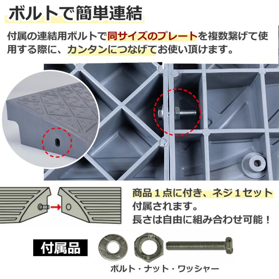 プラスチック製 段差プレート 約10cm段差 幅60cm 段差スロープ プラスチック製 段差プレート 約10cm段差 幅60cm 段差スロープ