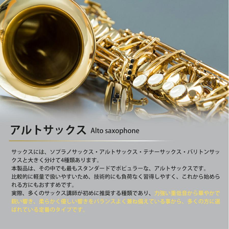 アルトサックス 初心者 入門セット 9点セットゴールドラッカー アルトサックス 初心者 入門セット 9点セットゴールドラッカー
