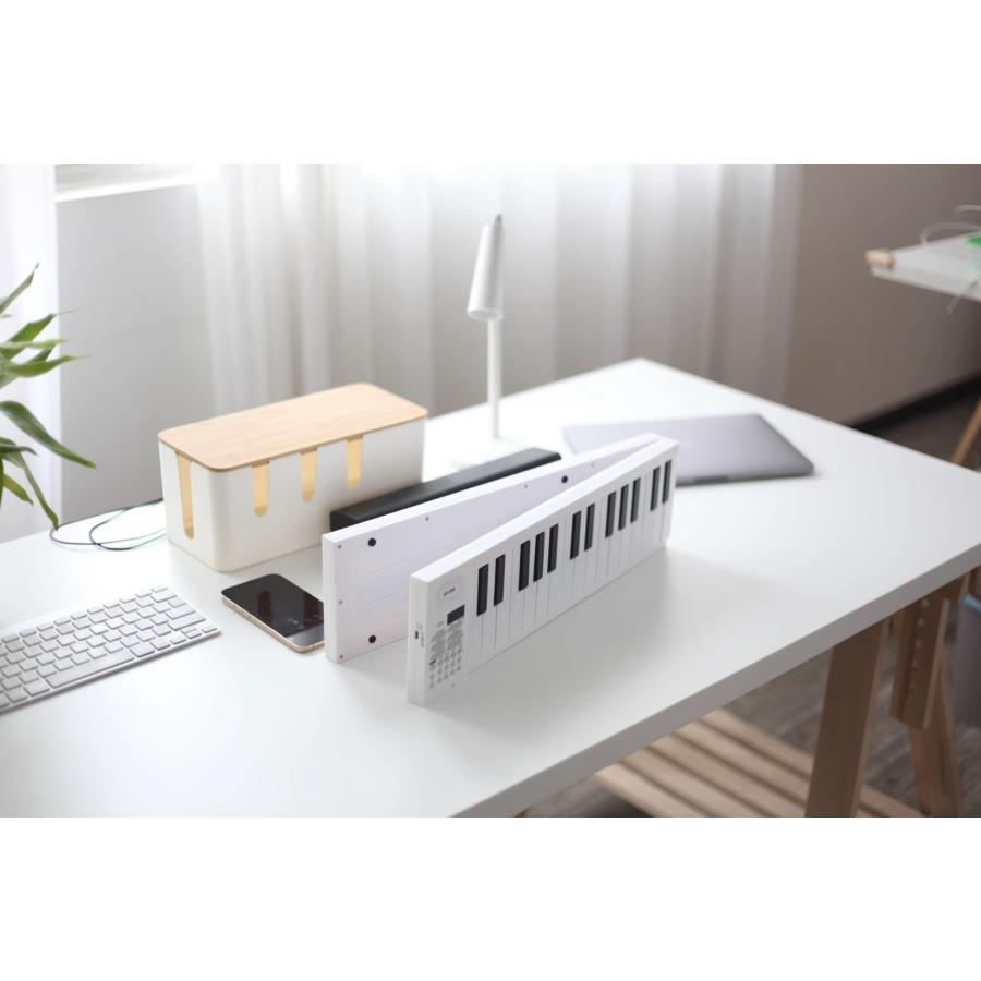 電子ピアノ 61鍵盤 折りたたみ キーボード 軽量 コンパクト 初心者
