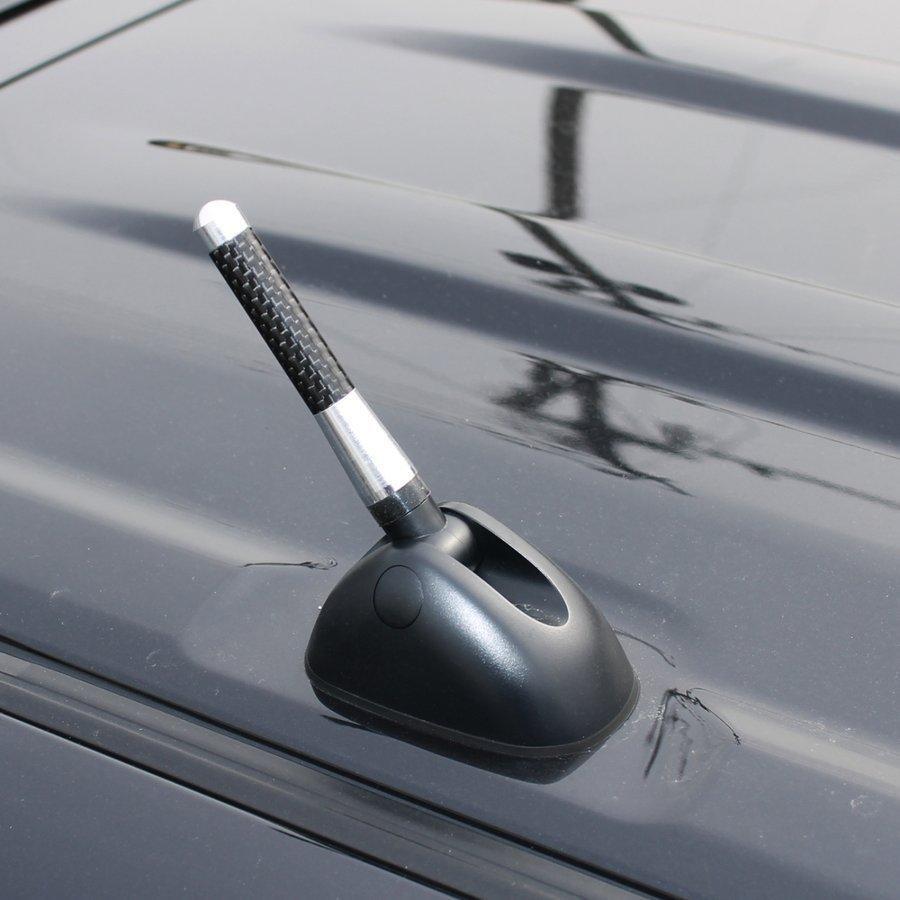 ショートアンテナ ヘリカルアンテナ 8cm Type2 汎用 カーボン トヨタ