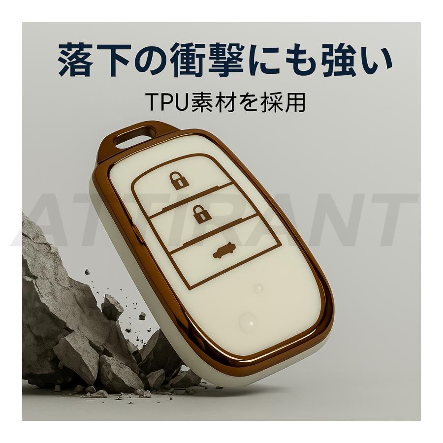 クラウン AZSH32 / KZSM30 スマートキーケース TPU 高耐久 ぴったり