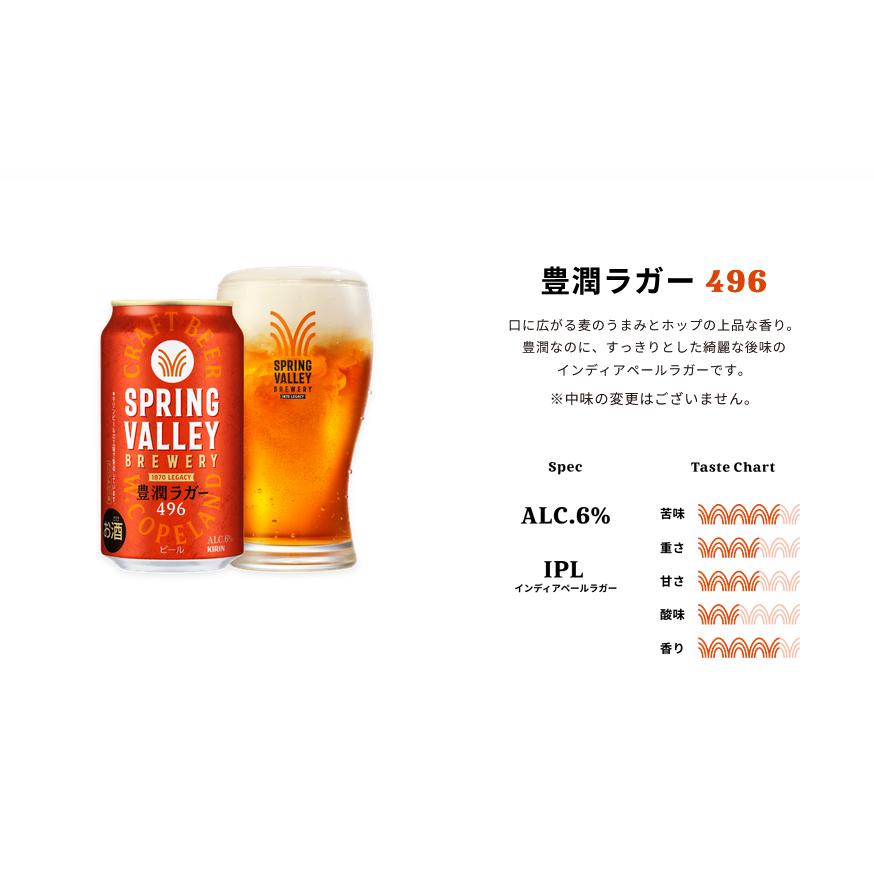 キリンクラフトビール スプリングバレー（豊潤＜496＞、シルク