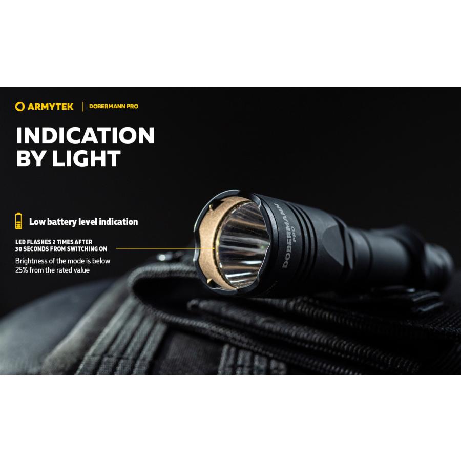 ARMYTEK DOBERMANN PRO XHP35 HI 白色光 タクティカルフラッシュライト
