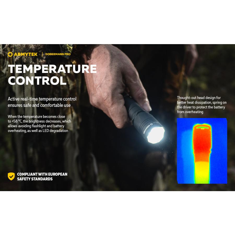 ARMYTEK DOBERMANN PRO XHP35 HI 白色光 タクティカルフラッシュライト