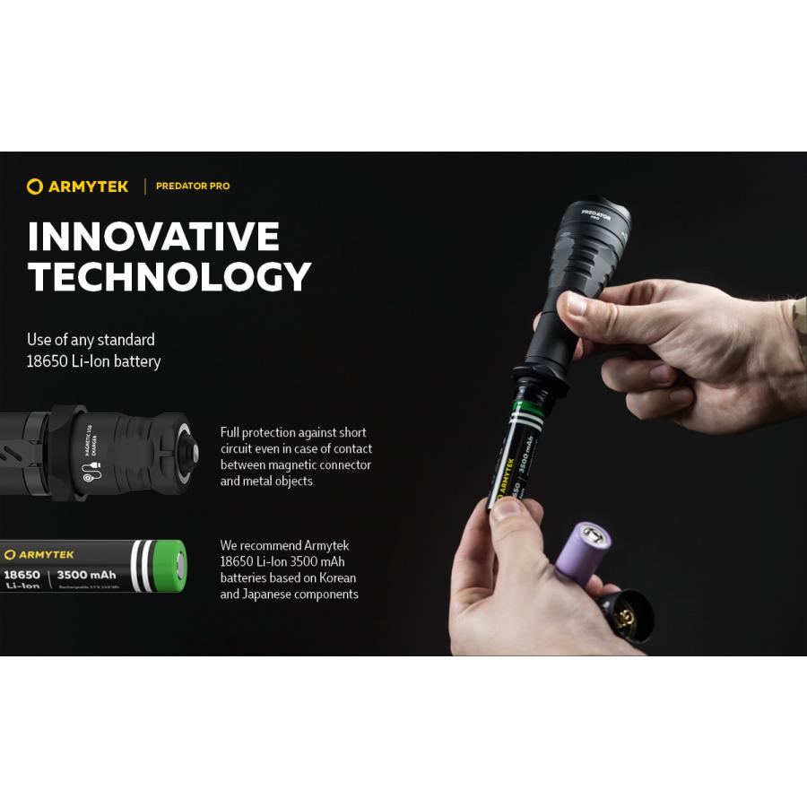 ARMYTEK PREDATOR PRO XHP35 HI 白色光 タクティカルフラッシュ ARMYTEK PREDATOR PRO XHP35 HI 白色光 タクティカルフラッシュ