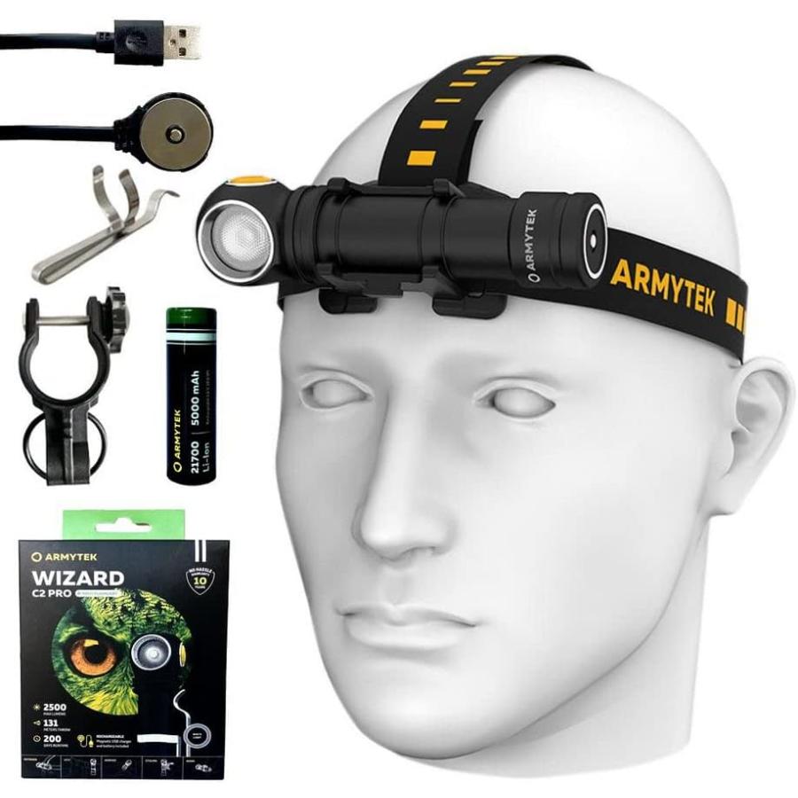 アーミーテック　ウィザードプロ Armytek Wizard C2 Pro Sand – LED Headlamp | Armytek.com