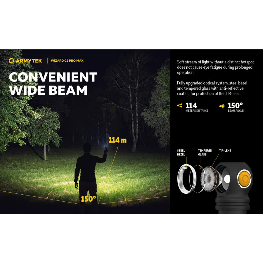 ARMYTEK WIZARD C2 PRO MAX XHP70.2 フラッシュライト ヘッドライト