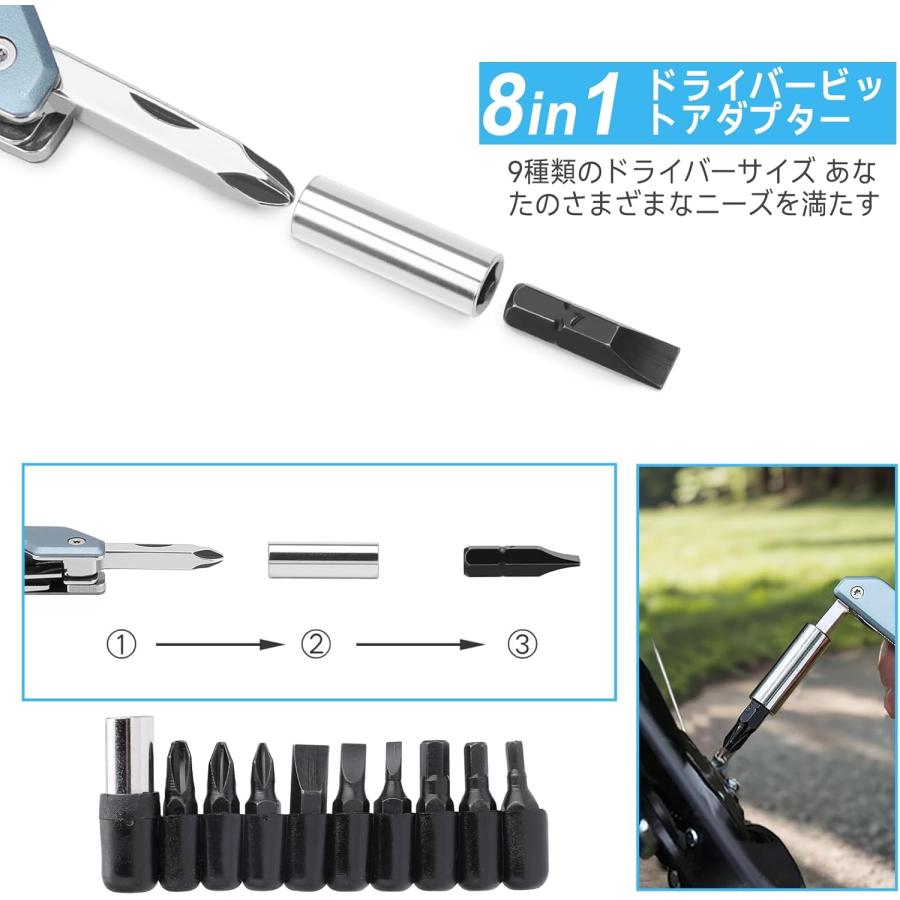 NexTool Light Wrench W2 マルチツール 8-in-1 ステンレス製 NexTool Light Wrench W2 マルチツール 8-in-1 ステンレス製