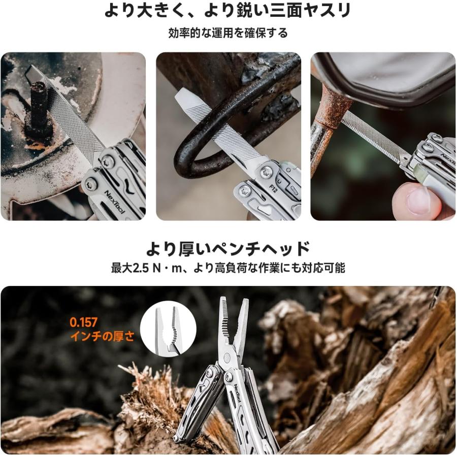 NexTool Mini Flagship F12 マルチツール 13 in 1 キーホルダー 針先