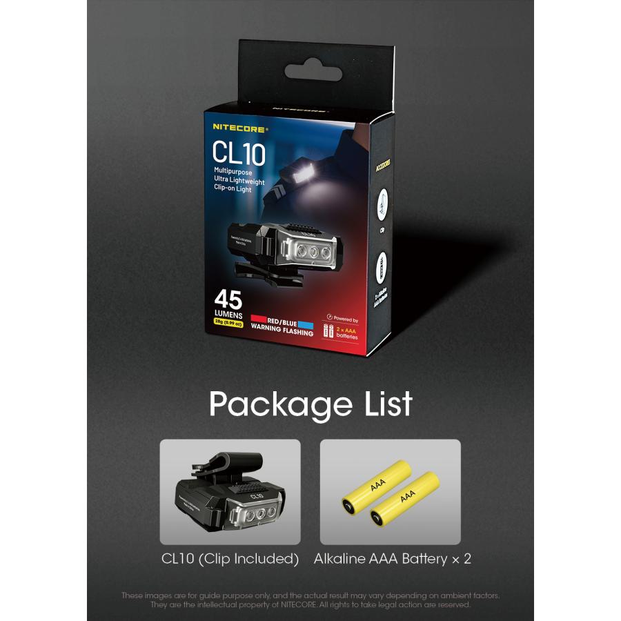 NITECORE（ナイトコア） Nitecore CL10 多目的 超軽量クリップ式ライト