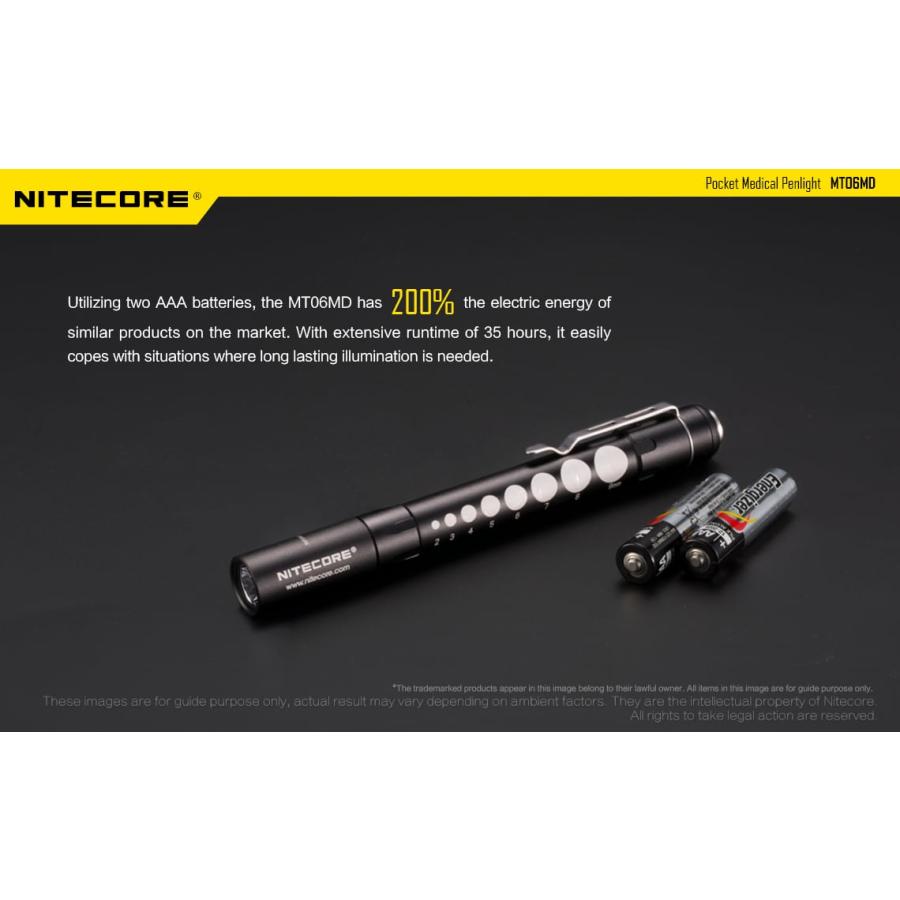 NITECORE ナイトコア MT06MD ペンライト メディカル 医療用 瞳孔検査｜hayasaki｜07