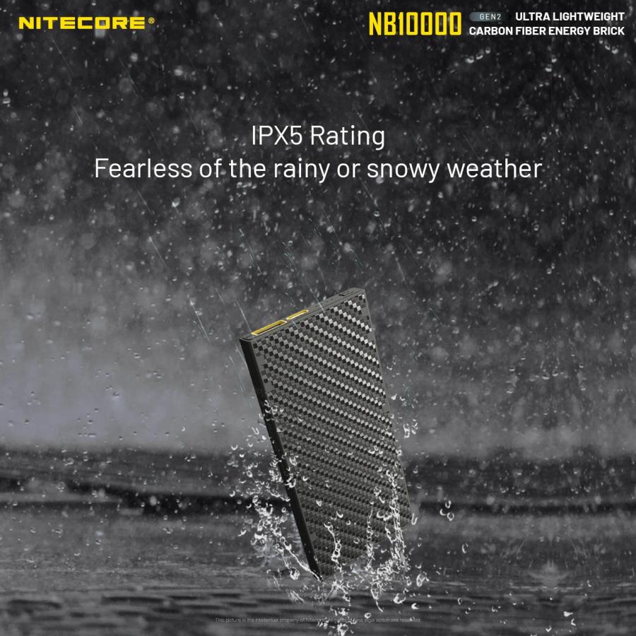 NITECORE（ナイトコア） Nitecore NB10000 Gen 2 超軽量モバイルバッテリー 10000mAh 急速充電 USB ...