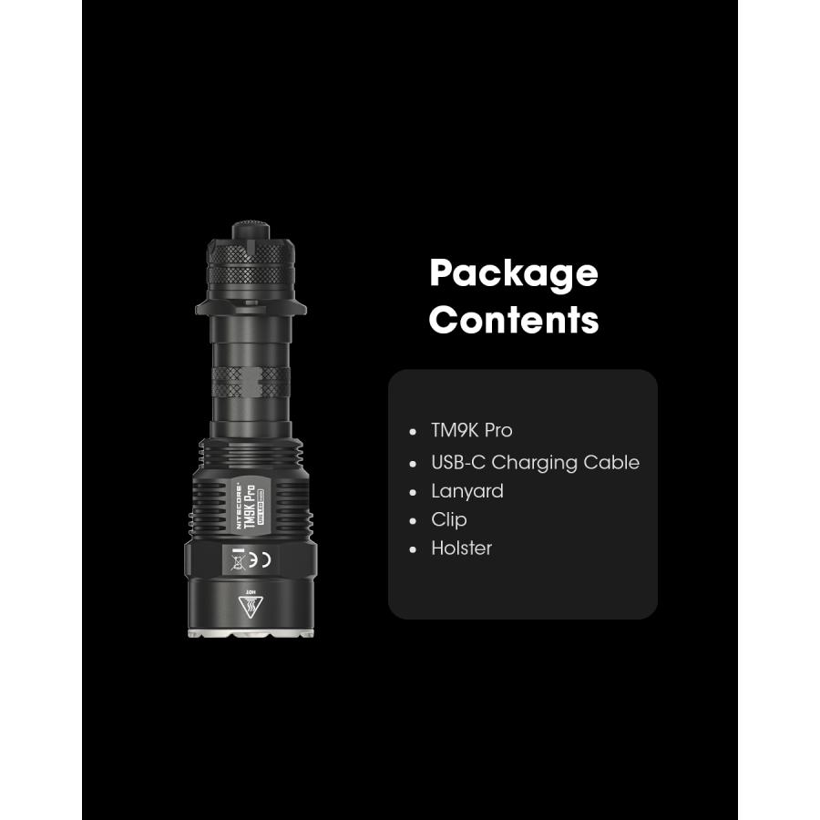 NITECORE Nitecore TM9K Pro 高出力 タクティカルフラッシュ NITECORE Nitecore TM9K Pro 高出力 タクティカルフラッシュ
