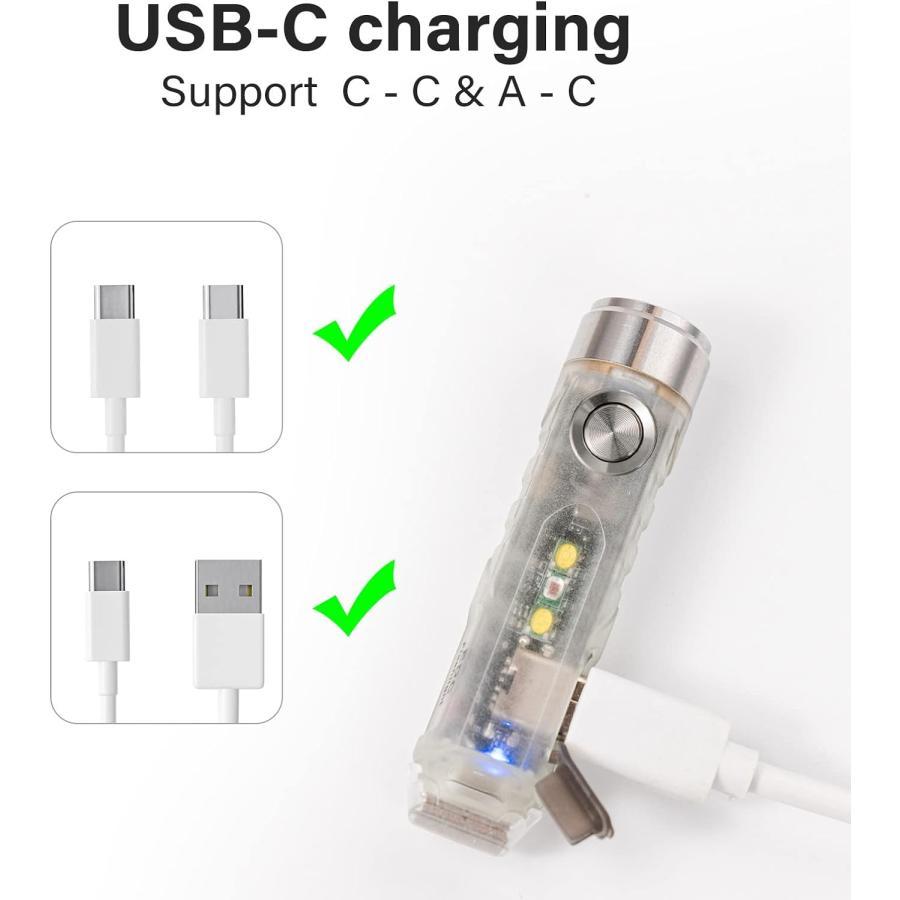 RovyVon Aurora A7 (G4) キーホルダーライト EDC 650ルーメン USB-C