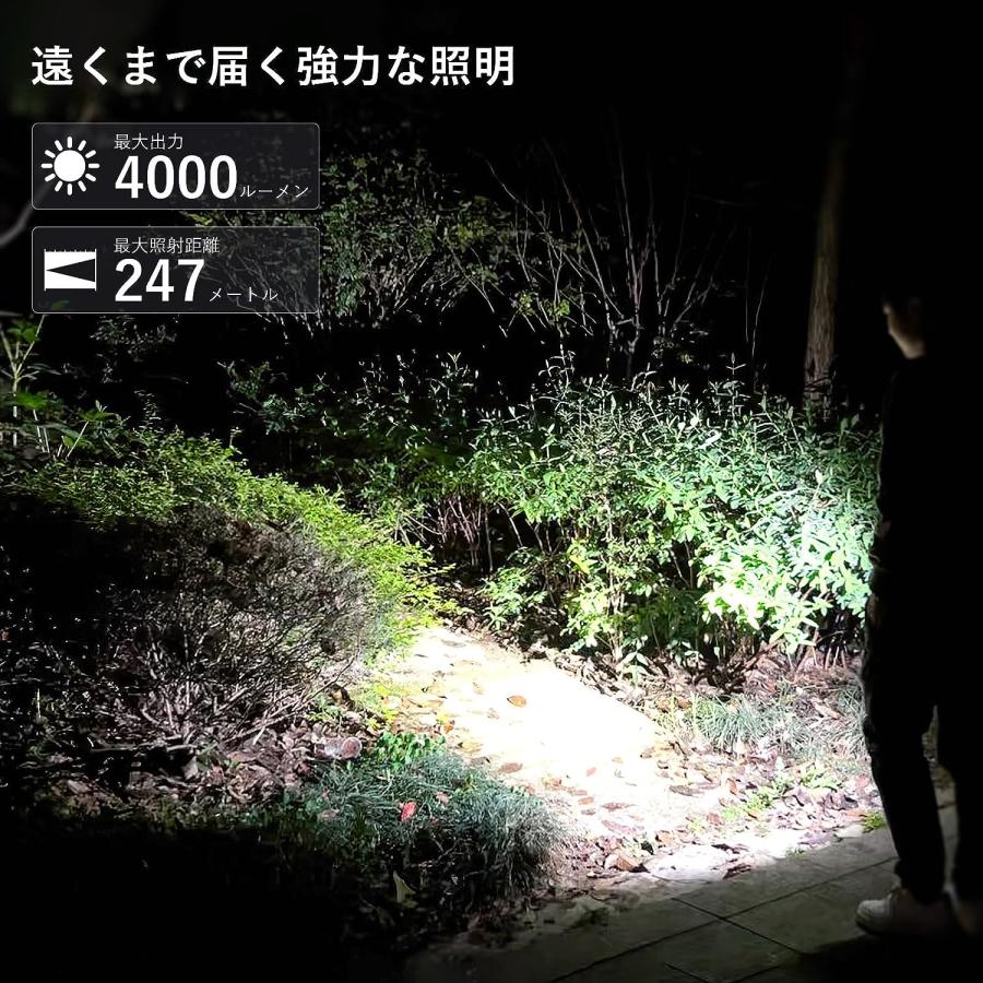 Sofirn IF23 フラッシュライト 4000ルーメン USB-C充電式 IP68防水