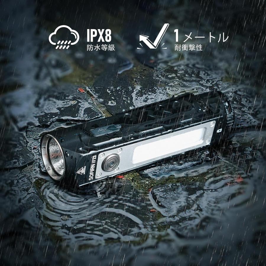 Sofirn IF23 フラッシュライト 4000ルーメン USB-C充電式 IP68防水